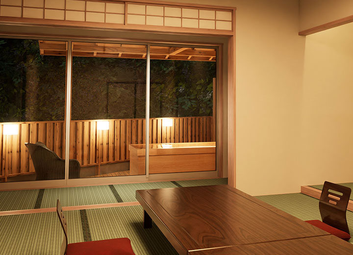 離れ 露天風呂付