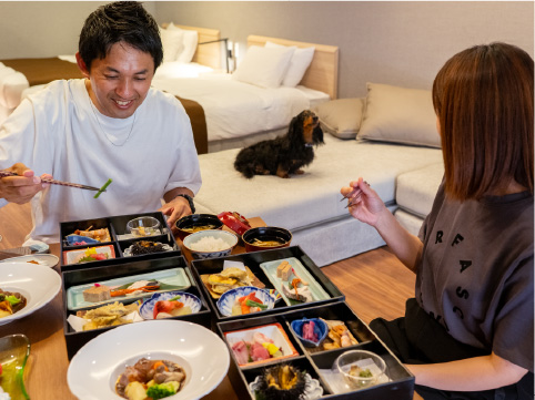 愛犬と泊まれる プレミアムツインルーム